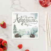 冒険を森の熊に始めよう スタンダードカクテルナプキン (インサイチュ)