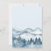 冒険を森の男の子の赤ちゃんシャワーを始める 招待状 (裏面)