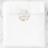 冒険を森の赤ちゃんシャワーから始める ラウンドシール (バッグ)