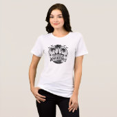 冒険を永遠に追い求める女性のTシャツ トライブレンドＴシャツ (正面全面)