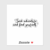 冒険を求めて自分を見つける シール (シート)