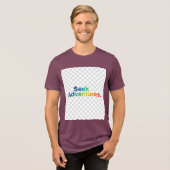 冒険を求めて - 未知の世界へ Tee トライブレンドＴシャツ (正面全面)