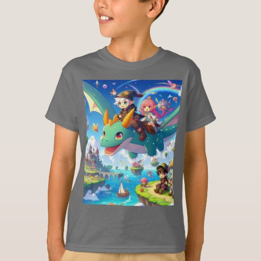冒険を求める：世界の向こう Tシャツ (正面)