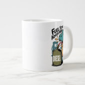 冒険を燃やす ジャンボコーヒーマグカップ (正面右)