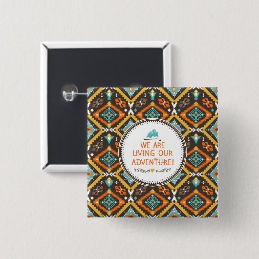 冒険を生きる 缶バッジ (正面&裏面)