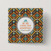 冒険を生きる 缶バッジ (正面)