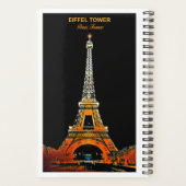 冒険を計画:エッフェルタワー旅行プランナー プランナー手帳 (裏面)
