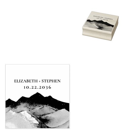 冒険を野外の山の結婚始める ラバースタンプ (押印)