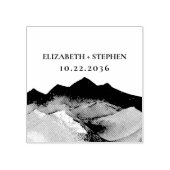 冒険を野外の山の結婚始める ラバースタンプ (インプリント)