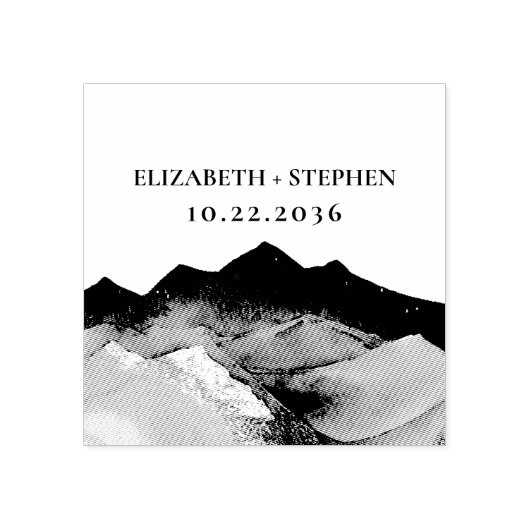 冒険を野外の山の結婚始める ラバースタンプ (インプリント)