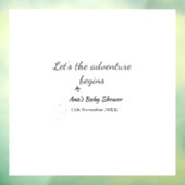冒険を開始ベビースシャワーに名前を追加dat ウィンドウサイン (シート3)