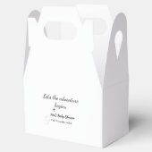 冒険を開始ベビースシャワーに名前を追加dat フェイバーボックス (オープン)