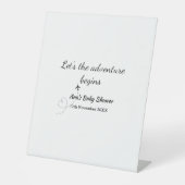 冒険を開始ベビースシャワーに名前を追加dat 台座サイン (正面)