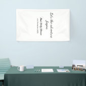 冒険を開始ベビースシャワーに名前を追加dat 横断幕 (トレードショー)