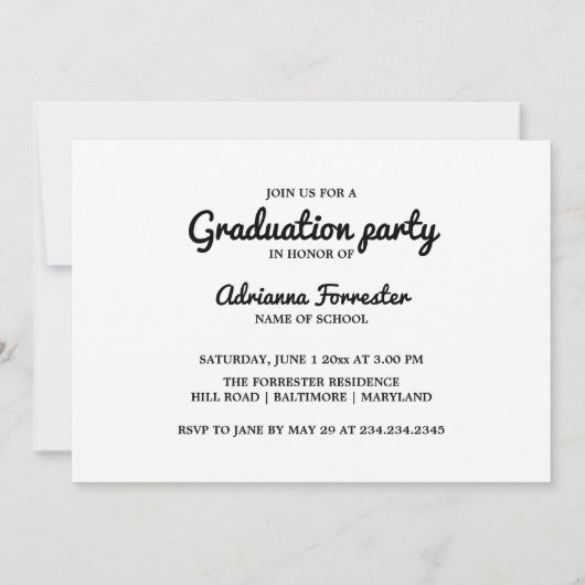 冒険を2枚の写真を撮り始める 招待状 (裏面)