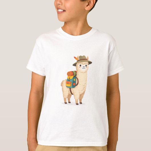 冒険アルパカ Tシャツ (正面)