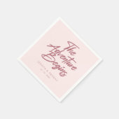 冒険エレガントがバラ金ゴールド結婚の スタンダードカクテルナプキン (角)