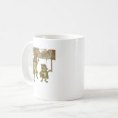 冒険カエル短編小説 コーヒーマグカップ (正面左)