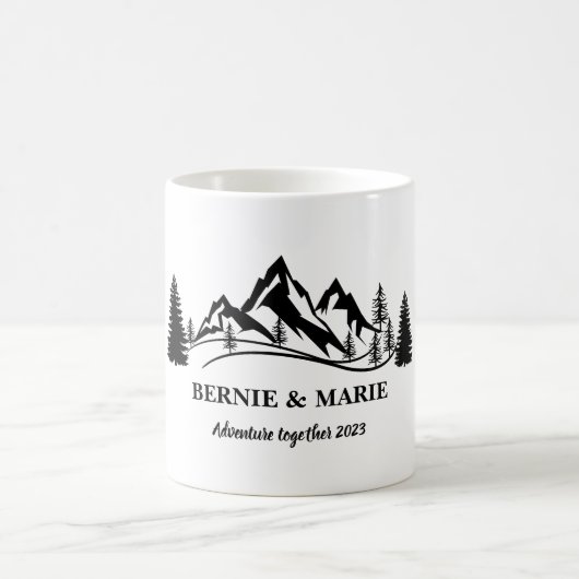 冒険カスタムを自分のものにする コーヒーマグカップ (中央)