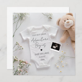 冒険モダン妊娠のお知らせ 招待状