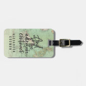 冒険ヴィンテージマップレトロタイポグラフィ旅行 ラゲッジタグ (正面横)