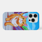 冒険中のかわいい猫 iPhoneケース (裏面横)