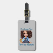 冒険人形の旅行時間 ラゲッジタグ (正面縦)