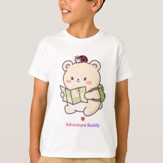 冒険仲間 かわいいクマ かわいい旅行 探検家 Tシャツ