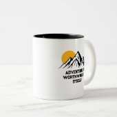 冒険価値のある山の荒野 ツートーンマグカップ (正面右)