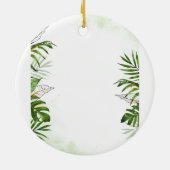 冒険好きで可愛い亀にリュックサックを セラミックオーナメント (裏面)