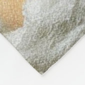 冒険好きなカプチンサルたちのラフティング フリースブランケット (角)