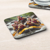 冒険好きなカプチンモンキーホワイトウォーター漂流 コースター (左側)