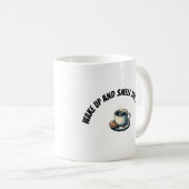 冒険好きなカプチンモンキーホワイトウォーター漂流 コーヒーマグカップ (正面右)