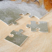 冒険好きなカプチンモンキーホワイトウォーター漂流 ジグソーパズル (側面)