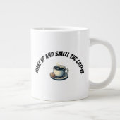 冒険好きなカプチンモンキーホワイトウォーター漂流 ジャンボコーヒーマグカップ (右)