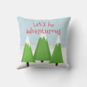 冒険好きなレトロキャンペースクリスマス クッション (裏面)