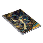 冒険好きな犬の宇宙イラストレーション ノートブック (右側)