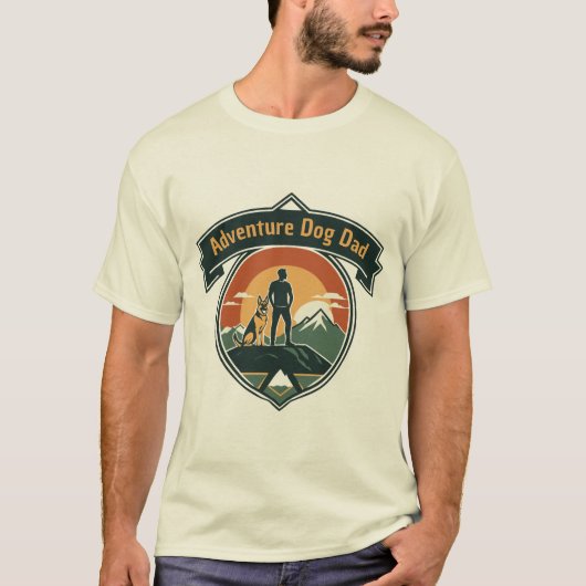 冒険好きな犬爺 Tシャツ (正面)