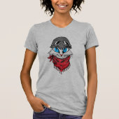 冒険好きな猫 Tシャツ (正面)