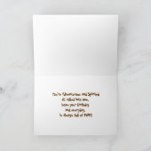 冒険好きな若い男のハッピーバースデー... カード (内部)