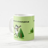 冒険好生まれきな猫好きオリジナルデザイン コーヒーマグカップ (正面左)