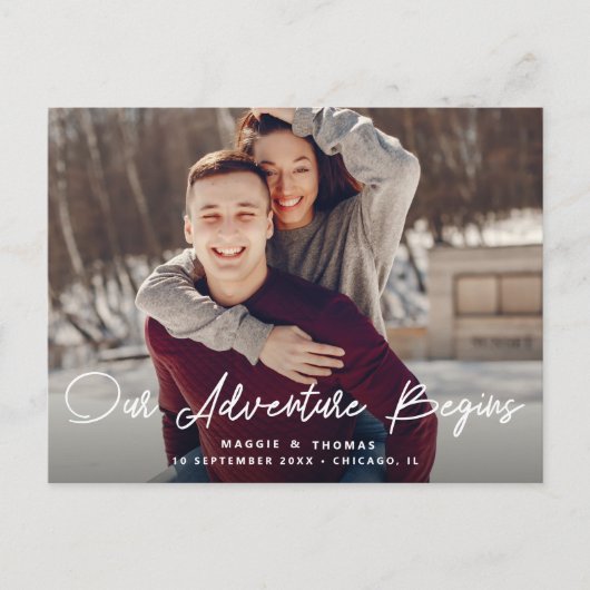 冒険始まる | 日付はがきを保存する ポストカード (正面)