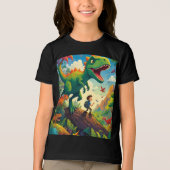 冒険家でディーノ：幻想的な旅 トライブレンドＴシャツ (正面)