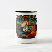 冒険家のマグカップ:あなたのビーチサイドコンパニオン ツートーンマグカップ (中央)