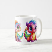 冒険家の子供のためのドラゴンネームマグ コーヒーマグカップ (正面右)