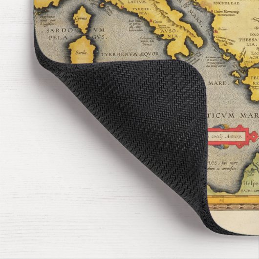 冒険家の旅行の地図 マウスパッド (コーナー)