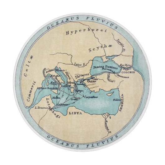 冒険家の旅行 カッティングボード (正面)