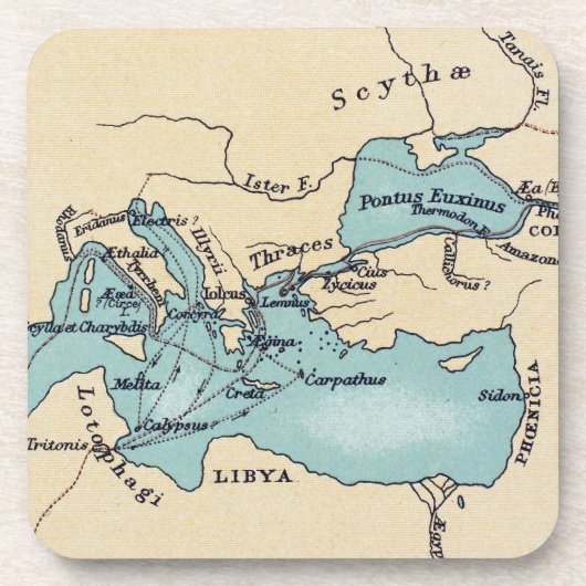 冒険家の旅行 コースター (正面)