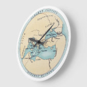 冒険家の旅行 ラージ壁時計 (傾斜)