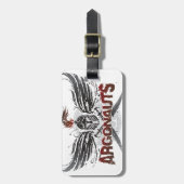 冒険家の荷物のラベル ラゲッジタグ (正面縦)